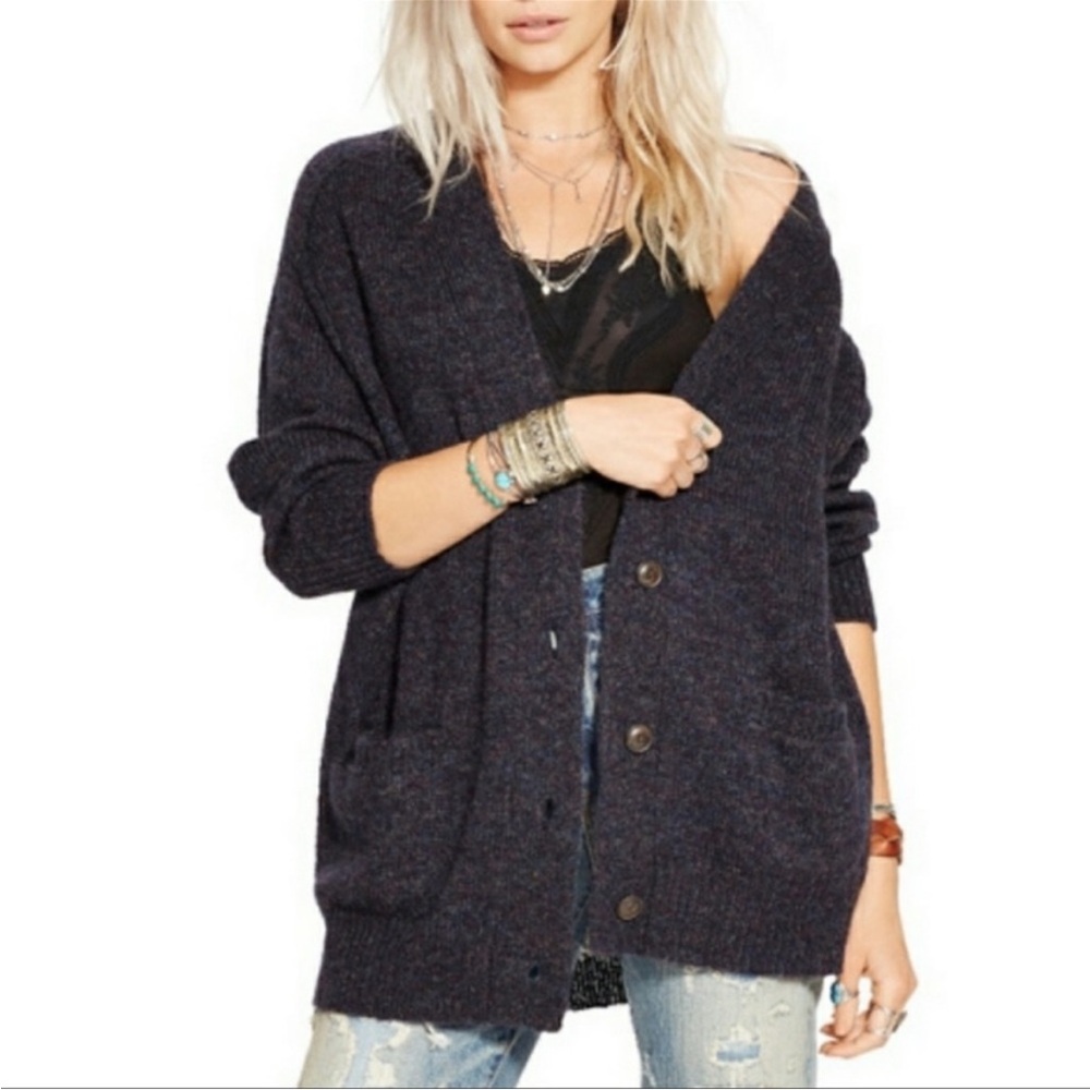 Denim & Supply Ralph Lauren Mohair Wool Oversized Cardigan Sweater